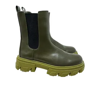 Oak + Fort Chunky Sole Chelsea Boots Military Olive Green‎ Size US 10 thumbnail 3