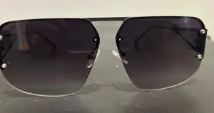 Sojos Black Aviator-Inspired Rimless Sunglasses thumbnail 1