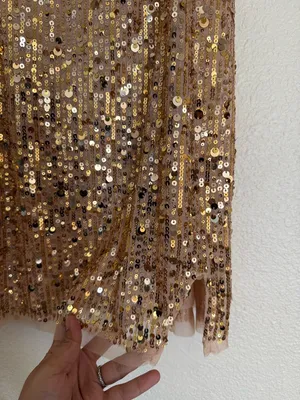 Free People NWT Midnight Kiss Mini Slip Dress in Gold Combo thumbnail 6