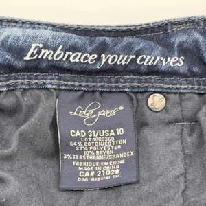 Lola Jeans Kate MB High Rise Straight Womens 10 4-Way Stretch‎ Clean Girl Go See thumbnail 12