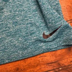 Nike Dri Fit Womens T Shirt Teal Heathered‎ Short Sleeve Athletic Top Size M thumbnail 2