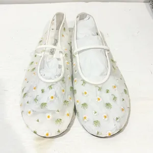 Anthropologie x‎ Jeffrey Campbell Floral Mesh Ballet Flats Size 7 NEW thumbnail 2