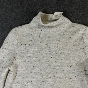 Madewell Donegal Smoke Roll Neck Wool Blend Sweater Grey K5410 Womens Small NWT thumbnail 12