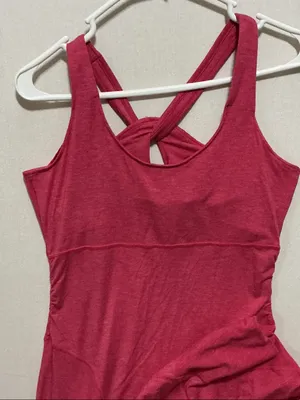 Athleta Raspberry Pink Cross-Back Tank Chemise thumbnail 2