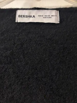 Bershka Black Wrap Tie Front Long Sleeve Cardigan thumbnail 4