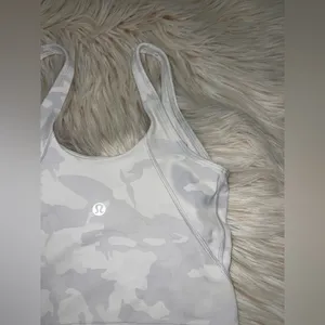 Lululemon Align Tank Top Size 0 White Camo – Flaw (Blue Stain) thumbnail 2