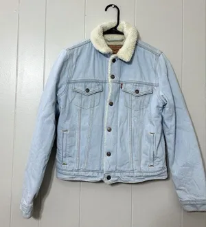 Levi Strauss Levis Denim Jean Jacket Trucker Womens Small thumbnail 1