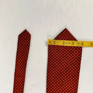 Fabris Venezia Silk Men's Tie Vintage Burgundy Classic Handmade Necktie thumbnail 5