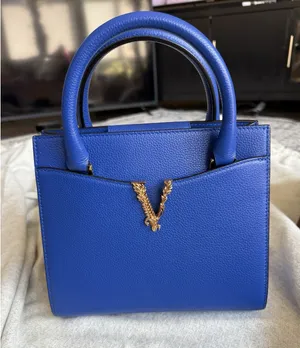 Versace Virtus Top Handle In Versace Blue thumbnail 1
