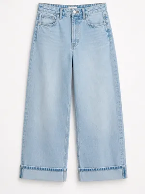 Market & Spruce Mr. Wide Leg Vintage Stretch Jeans Light Blue Size 6 NWT thumbnail 2