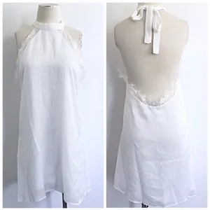 Honey Punch Halter Lace White Dress thumbnail 5