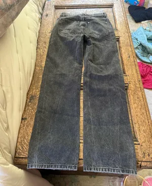 Black Zara straight leg jeans thumbnail 2