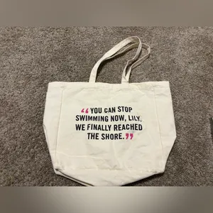 (Colleen Hoover) It Ends With Us Tote Bag: 18” thumbnail 2