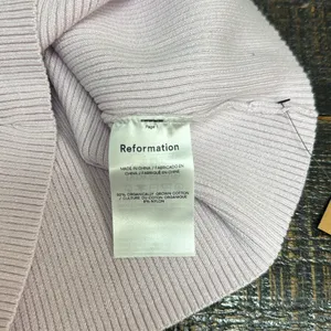 Reformation Jenni Strapless Sweater in Foxglove thumbnail 6