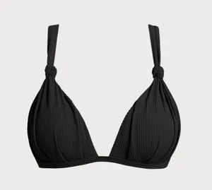 Berlook Black Ruched Knot Bikini Top & Bottom thumbnail 4