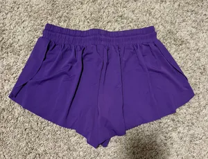 purple flowy shorts thumbnail 4