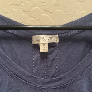 Nine Britton Deep Blue Short Sleeve Top / R24 thumbnail 2