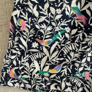 2 pair J Crew Loft Linen Blend Shorts Blue Stripe Bird M thumbnail 2