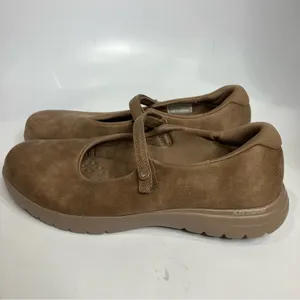 Skechers on‎ the go mary Jane Shoes tan brown women’s size 8.5 comfort shoes thumbnail 4