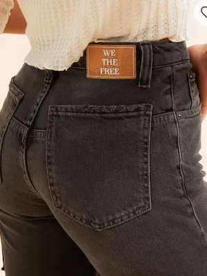 Free People X We The Free Tinsley Baggy High-Rise Jeans Celestial Black thumbnail 12