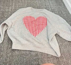Heart Patchwork Crewneck BP Nordstrom Sweatshirt thumbnail 1