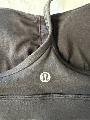 Lululemon Black Flow Y Bra Size 6 thumbnail 4
