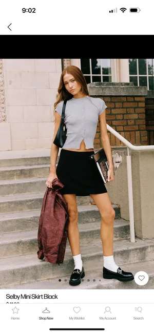 Princess Polly Black Mini Skirt thumbnail 4