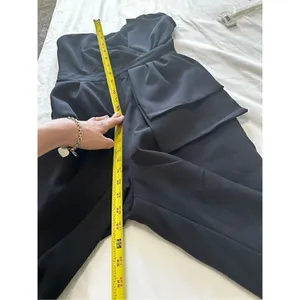 NWT Lulus Won a Heart Strapless Wide Leg Jumpsuit Size S in Black thumbnail 5