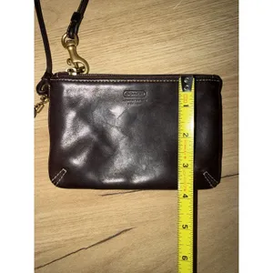Coach Brown Leather Wristlet Wallet P thumbnail 9