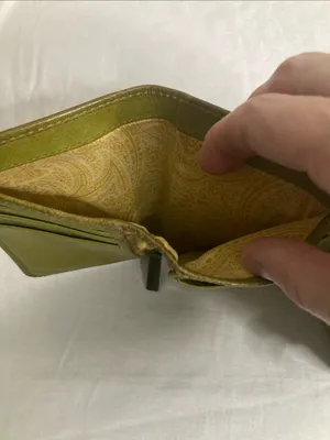 HOBO Olive-Toned Green Leather Kiss-Lock Wallet thumbnail 7