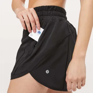 Lululemon Track That Shorts 5" in Black thumbnail 2