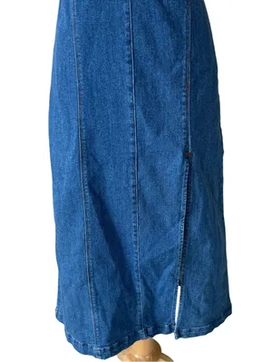 House of Harlow 1960 Denim A line Midi Dress thumbnail 3