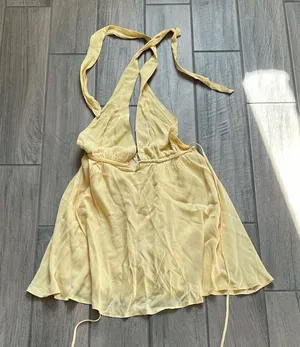 Princess Polly Light Yellow Dress thumbnail 1
