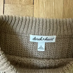 Derek Heart Women's Knit Sweater in Tan thumbnail 4