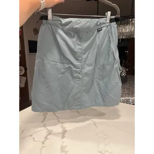 Patagonia Skirt Womens S Small Blue Cargo Pocket Front Zip A‎ Line Spli thumbnail 3
