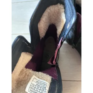 UGG Simmens Waterproof Black Leather Moto Boots Womens 10 thumbnail 7