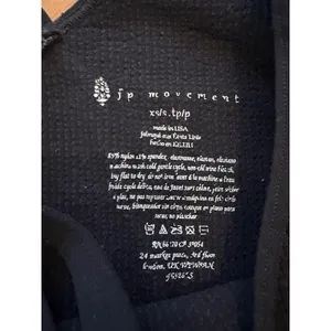 Free People FP Movement One Shoulder Long Sleeve Ribbed Crop Top Black XS/S thumbnail 5