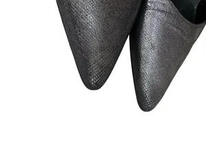 Manolo Blahnik Pumps Silver sparkly Pointed Toe Shoes 41 thumbnail 11