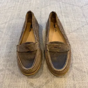 BED STU Tan Brown Distressed Leather Penny Loafers Moccasins 7 thumbnail 2