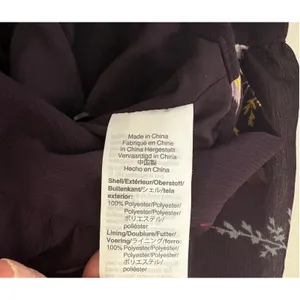 Madewell Floral Wrap Top Burgundy Side Tie‎ V-Neck Blouse 3/4 Sleeve Size M thumbnail 14