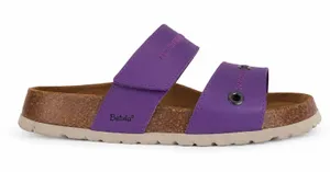 Birkenstock Betula 39 Sandals Purple Slide Two Strap Cork Footbed Adjustable Comfort Shoes thumbnail 1