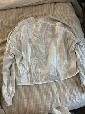 Cropped Camo Sweatshirt Gray thumbnail 3