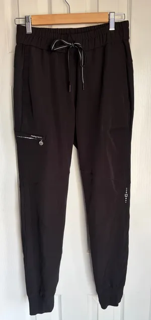 Healing Hands Scrub Pants Jogger Black thumbnail 1