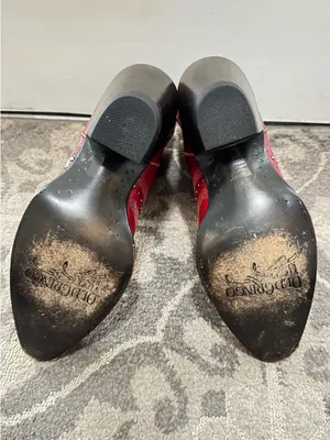 Old Gringo Shay Red Embroidered Studded Western Ankle Boots Size 9 thumbnail 8