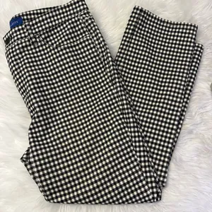 Talbots High-Waist Straight Leg Corduroy Pants Size 12P Black Gingham thumbnail 8