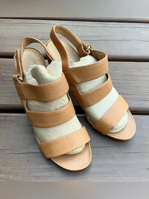 Franco Sarto Tan Strappy Block Heel Sandals🌷🌷 thumbnail 13