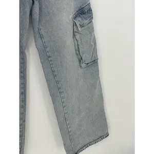 Indigo Rein Juniors' High-Rise Skater Wide-Leg Light‎ Wash Jeans Size 7x32 Q0021 thumbnail 5