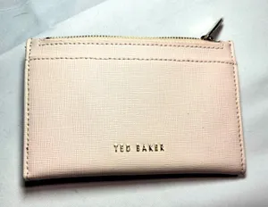 Ted Baker Alexxa Zip Card Holder in Rose. thumbnail 1