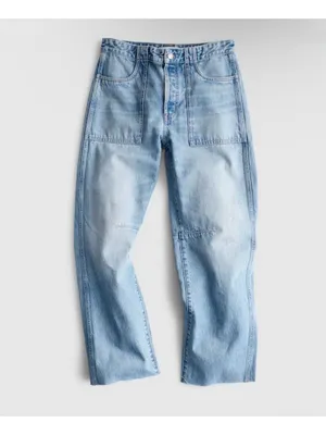 NEW Madewell The Darted Barrel-Leg Jean - Size: 29 thumbnail 7