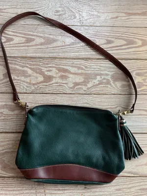 Tignanello Leather Tassel Crossbody Bag - see pics for wear thumbnail 1